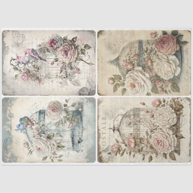 Beauty and Birdcages  Tissue Paper (Front)