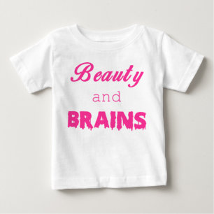 Beauty and BRAINS zombie shirt