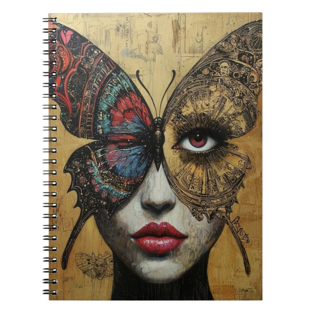 Beauty and Butterflies Notebook10 Notebook (Front)