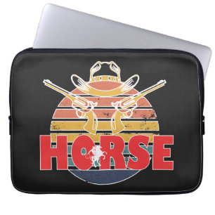 Beauty and Grace of Horses Vintage Equestrian Laptop Sleeve