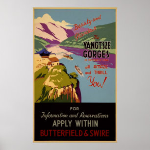 Beauty and grandeur - the Yangtze gorges Poster