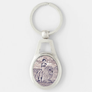 Beauty and Lion Key Ring