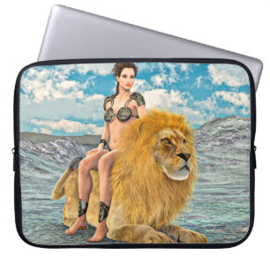 Beauty and Lion Laptop Sleeve