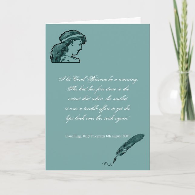 Beauty and Looks Quote Greeting Card (Front)