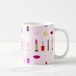 Beauty and makeup coffee mug
