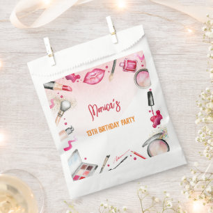 Beauty and makeup spa birthday party favour bag