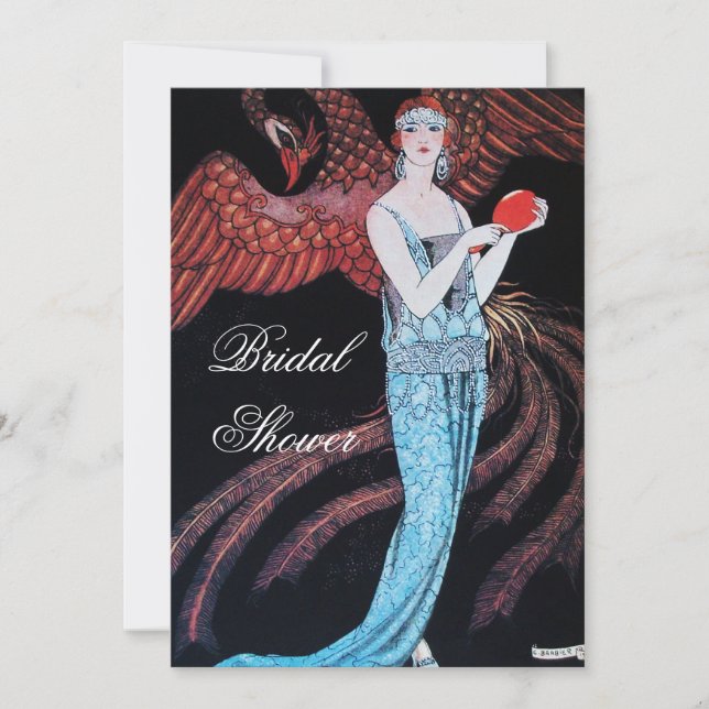 BEAUTY AND PHOENIX BRIDAL SHOWER PARTY INVITATION (Front)