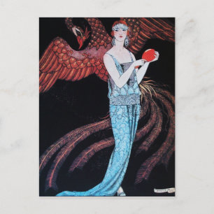 BEAUTY AND PHOENIX,FASHION DESIGNER MAKE UP ARTIST POSTCARD