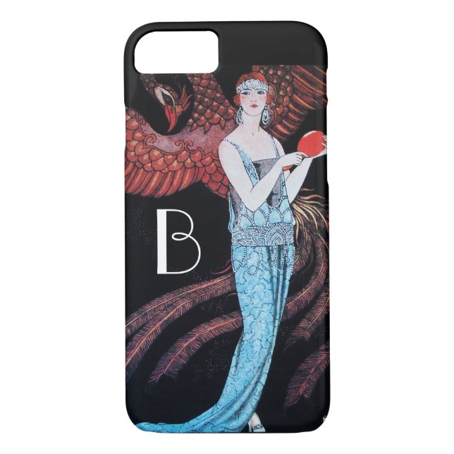 BEAUTY AND PHOENIX,FASHION,MAKE UP ARTIST MONOGRAM Case-Mate iPhone CASE (Back)