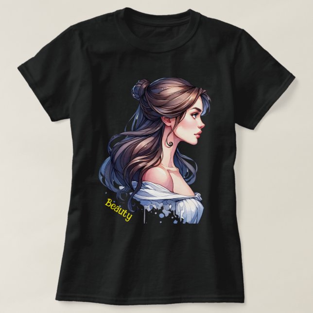 Beauty and the Beast Couple T-Shirt (Design Front)