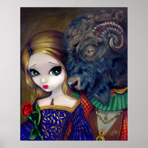 Beauty and the Beast gothic fairy tale Art Print