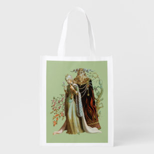 Beauty and the Beast Reusable Grocery Bag