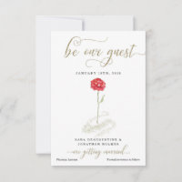 Beauty and the Beast Save the Date Announcement