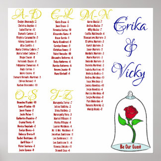 Beauty and the Beast seating chart