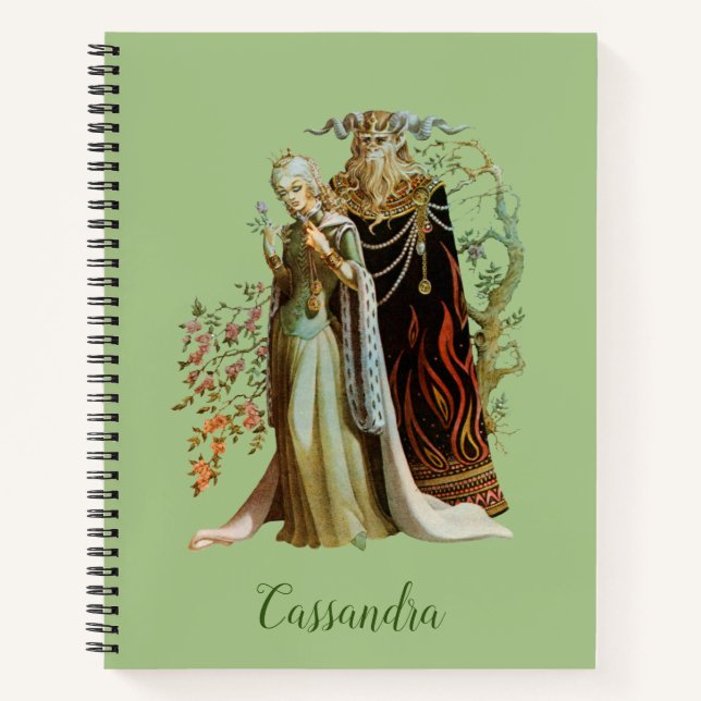 Beauty and the Beast Spiral Notebook (Front)