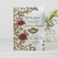Beauty and the Beast Sweet 16 Invitations