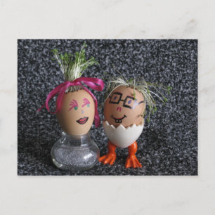 Beauty And The Geek Eggmen Series Easter Postcard