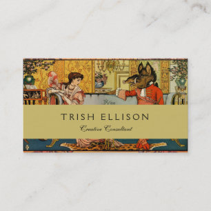 Beauty Beast Classic Fairy Tale Characters Business Card