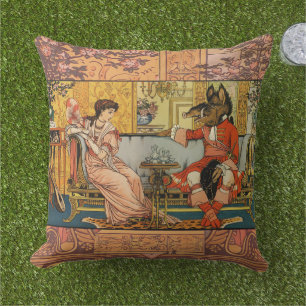 Beauty Beast Classic Fairy Tale Characters Cushion
