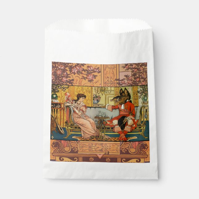 Beauty Beast Classic Fairy Tale Characters Favour Bag (Front)