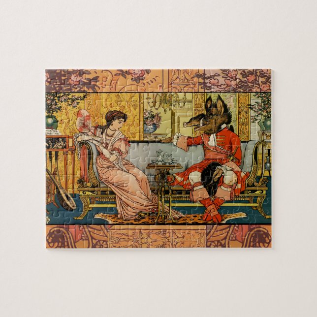 Beauty Beast Classic Fairy Tale Characters Jigsaw Puzzle (Horizontal)