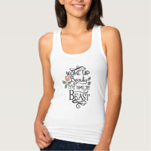 Beauty/Beast Fitness Quote T-Shirt