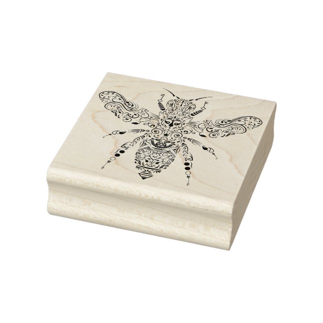 beauty bee rubber stamp (Stamp)