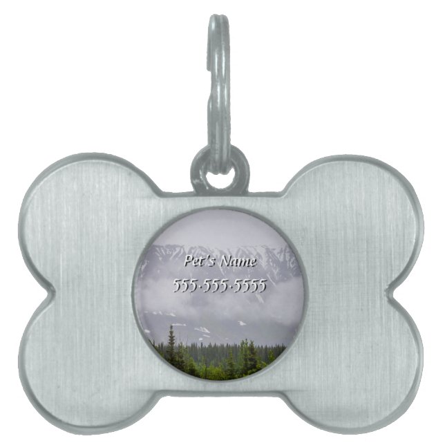 Beauty Behind The Clouds Pet Name Tag (Front)