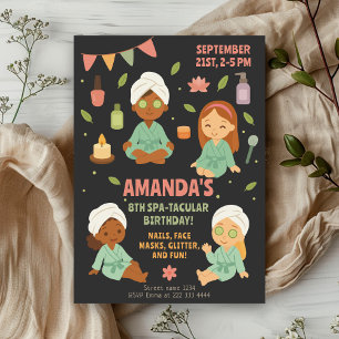 Beauty Birthday Party   Fun girls day Invitation