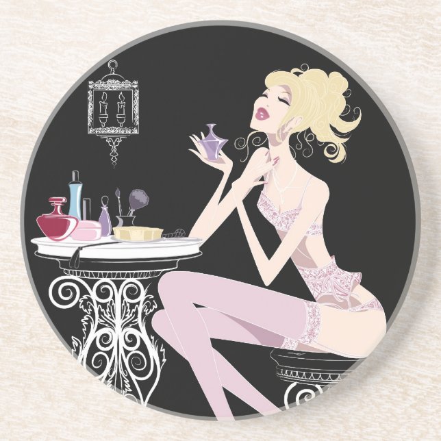 Beauty Black Coaster (Front)