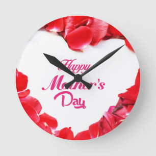 Beauty Bloom flower Round Clock