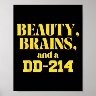 Beauty Brains And A Dd-214  Poster
