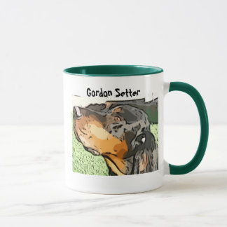Beauty, Brains, Birdsense Gordon Setter Ceramc Mug