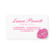 Beauty Business Card Pink Glossy Lips