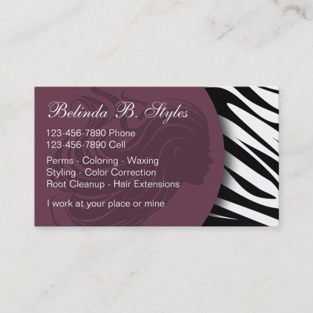 Beauty Business Cards (Front)