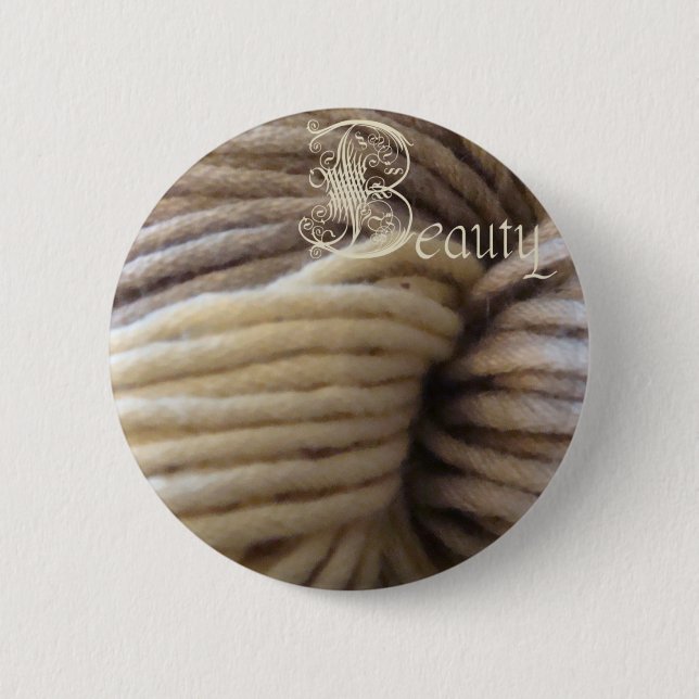 beauty button, malabrigo 6 cm round badge (Front)