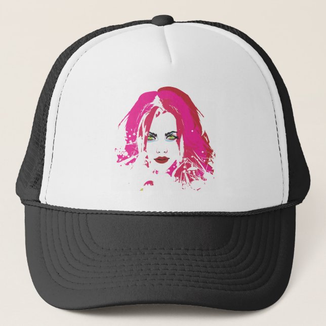 Beauty by punkychicken trucker hat (Front)