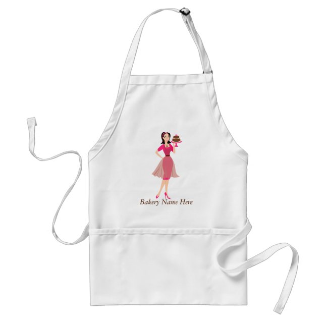 Beauty Cake WIth Rose Standard Apron (Front)