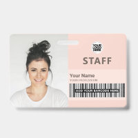 Beauty chic pink feminine Business Photo Staff ID