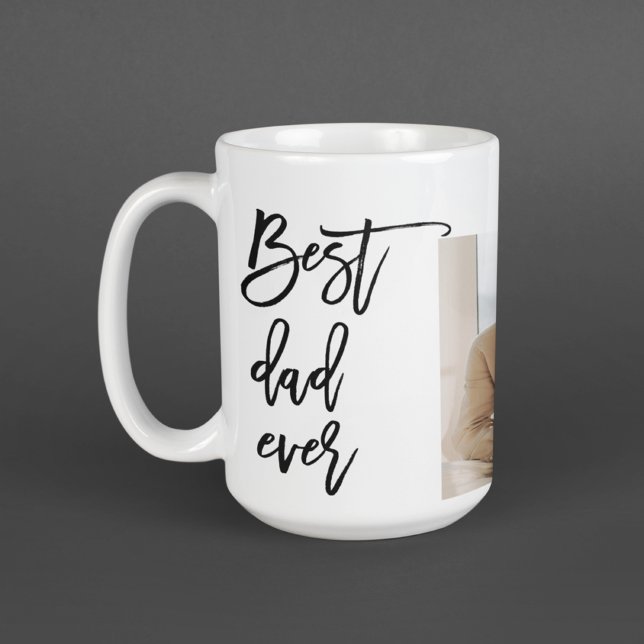 Beauty Collage Photo Best Dad Ever Gift Coffee Mug (Creator Uploaded)