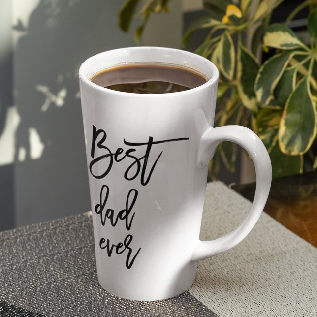 Beauty Collage Photo Best Dad Ever Gift Latte Mug (Creator Uploaded)