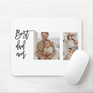 Beauty Collage Photo Best Dad Ever Gift Mouse Pad