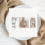 Beauty Collage Photo Best Dad Ever Gift Napkin<br><div class="desc">Beauty Collage Photo Best Dad Ever Gift is a personalised gift that combines beauty and sentimental value to create a meaningful present for your dad. The gift is a collage of carefully selected photos of you and your dad, arranged in a beautiful and artistic way. The photos could be of...</div>