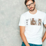 Beauty Collage Photo Best Dad Ever Gift T-Shirt<br><div class="desc">Beauty Collage Photo Best Dad Ever Gift is a personalised gift that combines beauty and sentimental value to create a meaningful present for your dad. The gift is a collage of carefully selected photos of you and your dad, arranged in a beautiful and artistic way. The photos could be of...</div>