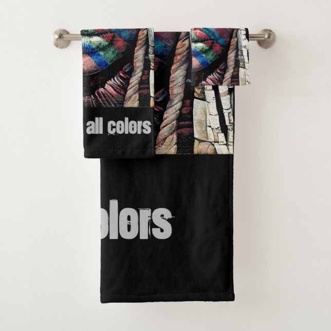 Beauty Comes in All Colors Bath Towel Set (Insitu)