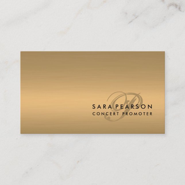 Beauty Consultant Faux Gold Business Card (Front)