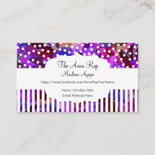 Beauty Cosmetics Franchise Rep Business Card