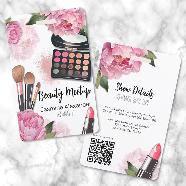 Beauty Event ID Badge (Beauty Conference Special Event Badge)