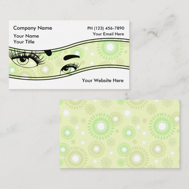 Beauty Eyelash Business Cards (Front/Back)