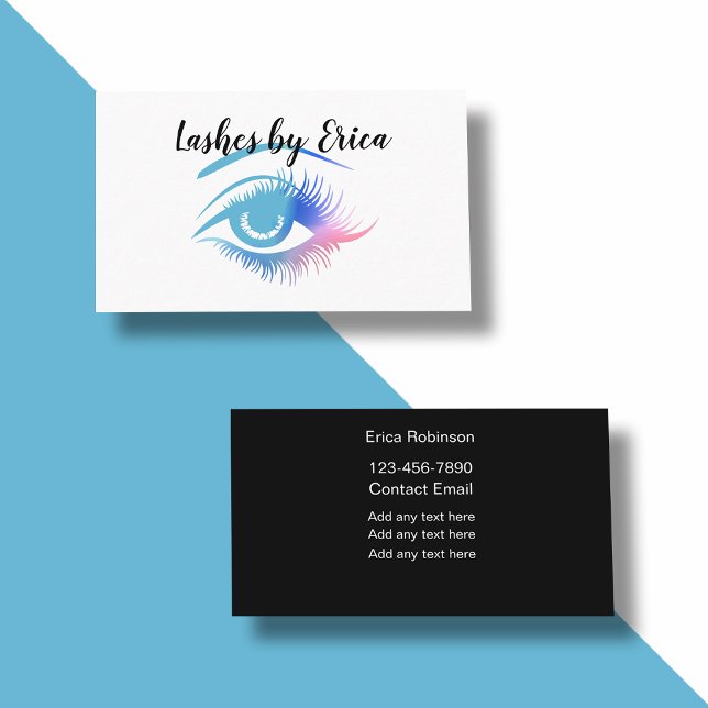 Beauty Eyelashes Theme Business Cards (Creator Uploaded)
